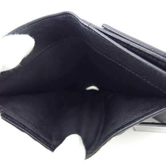 AUTH BVLGARI W Hook Wallet Colleesione Leather ~ PVC - Picture 5 of 7